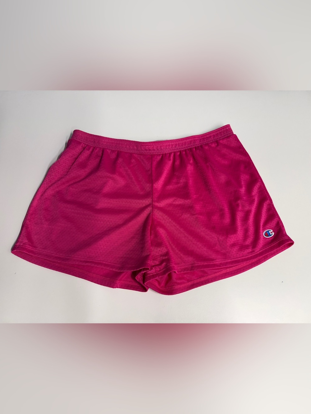 Champion Women's Hot Pink Athletic Mesh Shorts